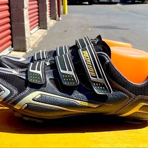 Specialized Men's Black Leather Mountain Bike Cycling Shoes Size 46/13US